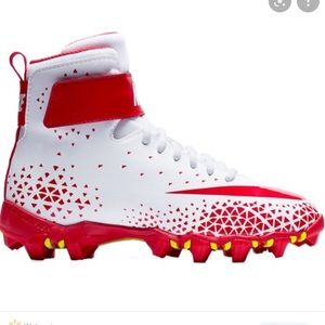 Nike Force Savage Shark Football Cleats 880109-189 Orange/White Mens 14 NEW